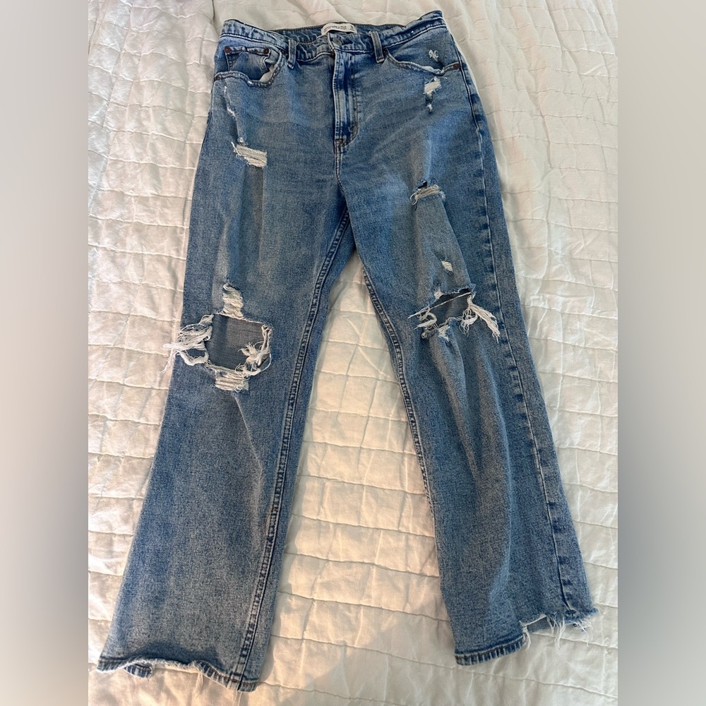 Abercrombie & Fitch Ultra High Rise Ankle Jeans